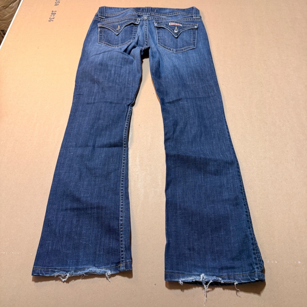 Vintage Hudson Bootcut Jeans 30 Blue Good Flap Pocket Low Rise Distressed Hem
